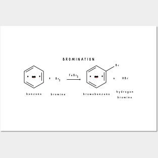 Kawaii Bromination Of Benzene Pack Posters and Art